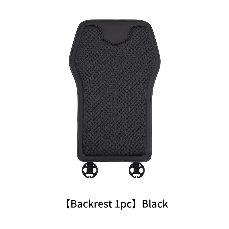 Ice Silk Car Seat Cushion for Porsche Cayenne Macan - Summer Breathable Seat Cover - Auto Memory Foam Seat Protector Accessories - Delicate Leather
