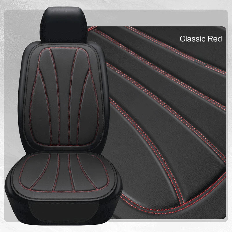 Universal PU Leather Car Seat Cushion – Breathable, Durable Chair Pad for All Seasons - Delicate Leather