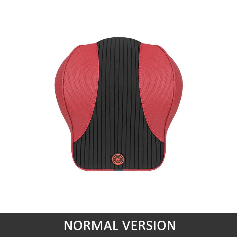 2025 Memory Foam Car Neck Pillow and Lumbar Support – Nappa Leather Headrest & Waist Cushion for Driving Comfort - Delicate Leather