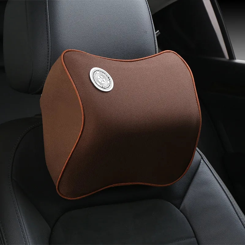 Car Lumbar Support & Neck Pillow Kit – Ergonomic Memory Foam Cushion for Back & Muscle Pain Relief