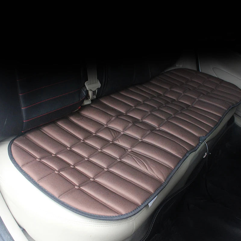 12V Car Rear Heated Seat Cushion – Universal Winter Heating Pad Cover, Soft Warming Mat Protector for Back Seat - Delicate Leather