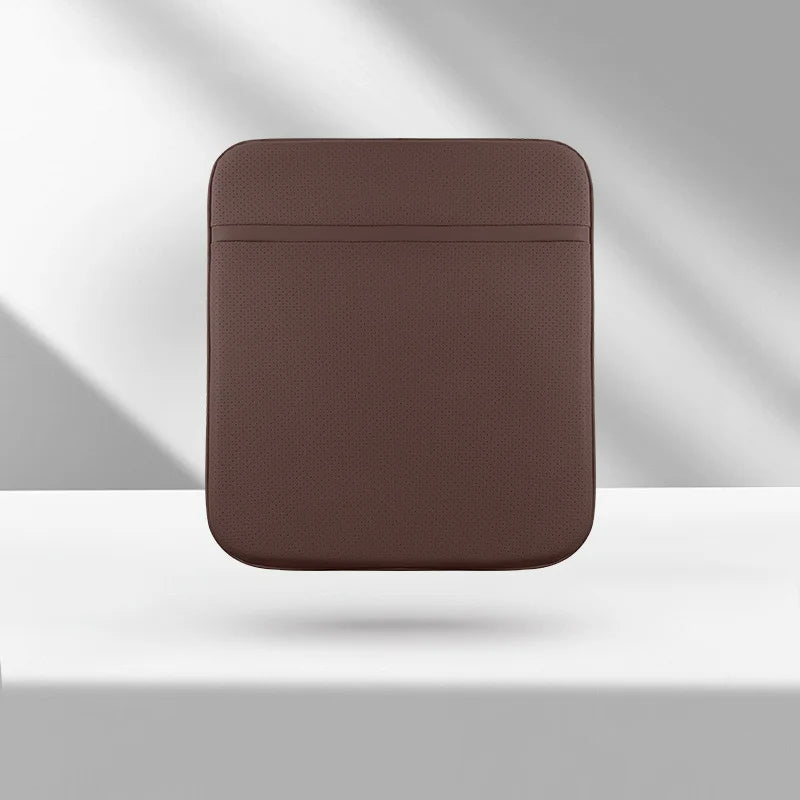 Car Breathable Cushion - Four Seasons Non-Slip Seat Cushion - Comfortable Butt Cushion for Car Interior Supplies - Delicate Leather
