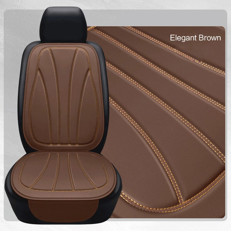 Universal PU Leather Car Seat Cushion – Breathable, Durable Chair Pad for All Seasons - Delicate Leather