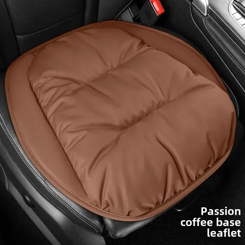 Universal Winter Down Car Seat Cover – Soft Breathable Warm Seat Cushion Protector for Cars and SUVs - Delicate Leather