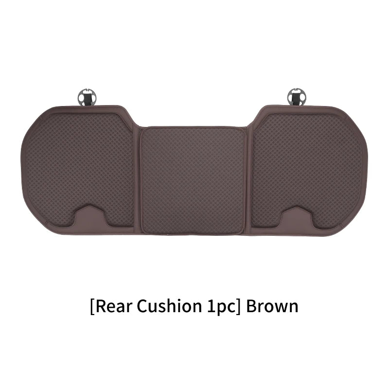 Ice Silk Car Seat Cushion for Porsche Cayenne Macan - Summer Breathable Seat Cover - Auto Memory Foam Seat Protector Accessories - Delicate Leather
