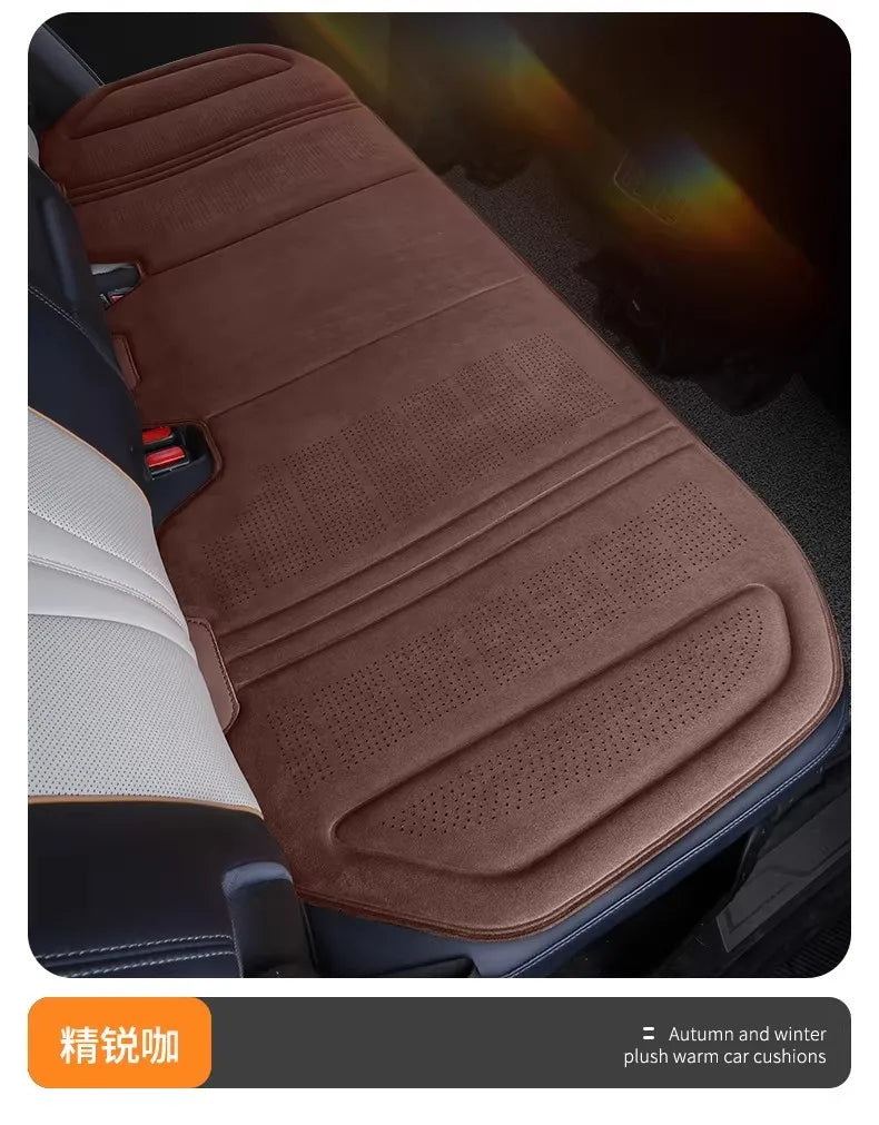 Suede Car Seat Cover – Breathable Ultra-Thin Seat Cushion Pad, Universal Fit - Delicate Leather