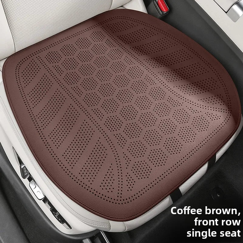 Ultra-Thin Suede Car Seat Cushion – Breathable Universal Seat Cover Pad for Vehicle Interior - Delicate Leather