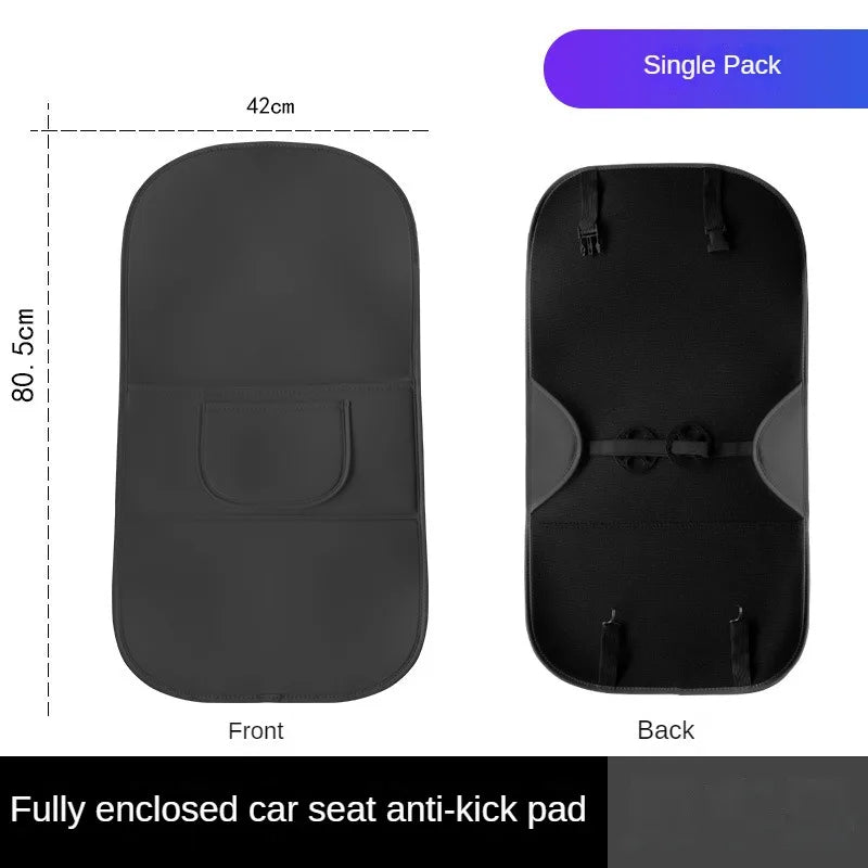 Car Seat Back Protector – Universal Backseat Kick Mat Waterproof Interior Cover - Delicate Leather