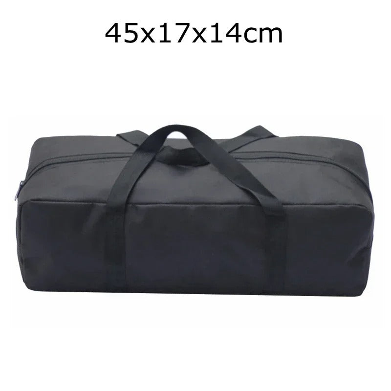 Outdoor 600D Camping Tent Storage Bag Oxford Black Camping Hiking Picnic Carry Bag Fishing Rod Tent Pole Widened And Thickened - Delicate Leather