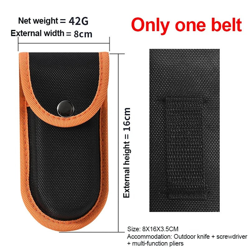 1PC Oxford Nylon Folding Knife Sleeve, Outdoor Camping Hiking Nylon Case, Army Knives Cover Bags Pouch Organizer