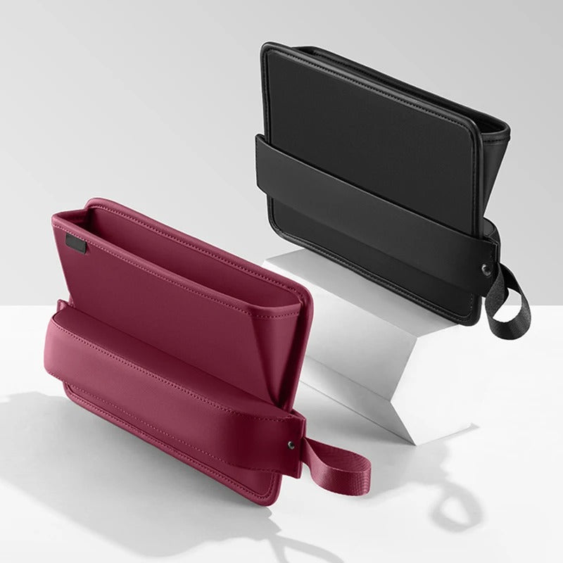 Leather Car Seat Gap Slot Storage Box Drop Stop Plug Filler Crevice Phone Holder Organizer Interior Decoration Accessories - Delicate Leather