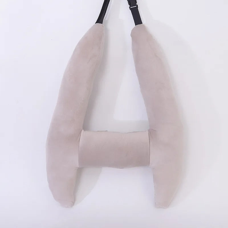 Cute Animal Pattern Kid Neck Head Support U-Shape Travel Pillow - Delicate Leather