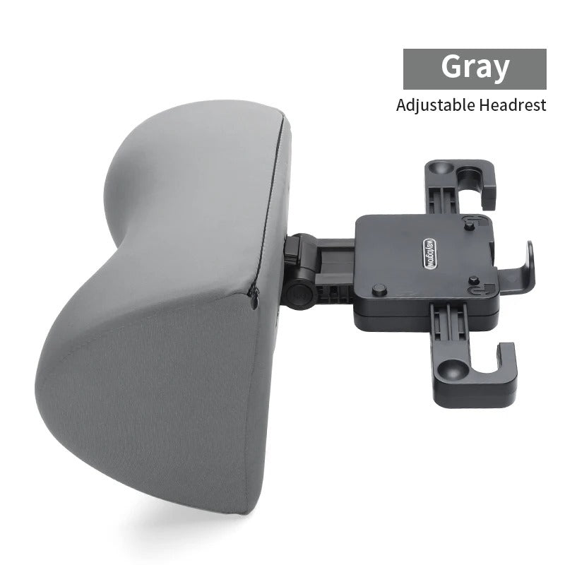 Six-Way Adjustable U-Shaped Memory Cotton Car Headrest - Delicate Leather
