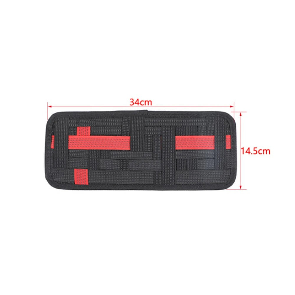 Top Roof Sun Visor Storage Bag - Sunshade Holder Organizer for Car Accessories - Delicate Leather