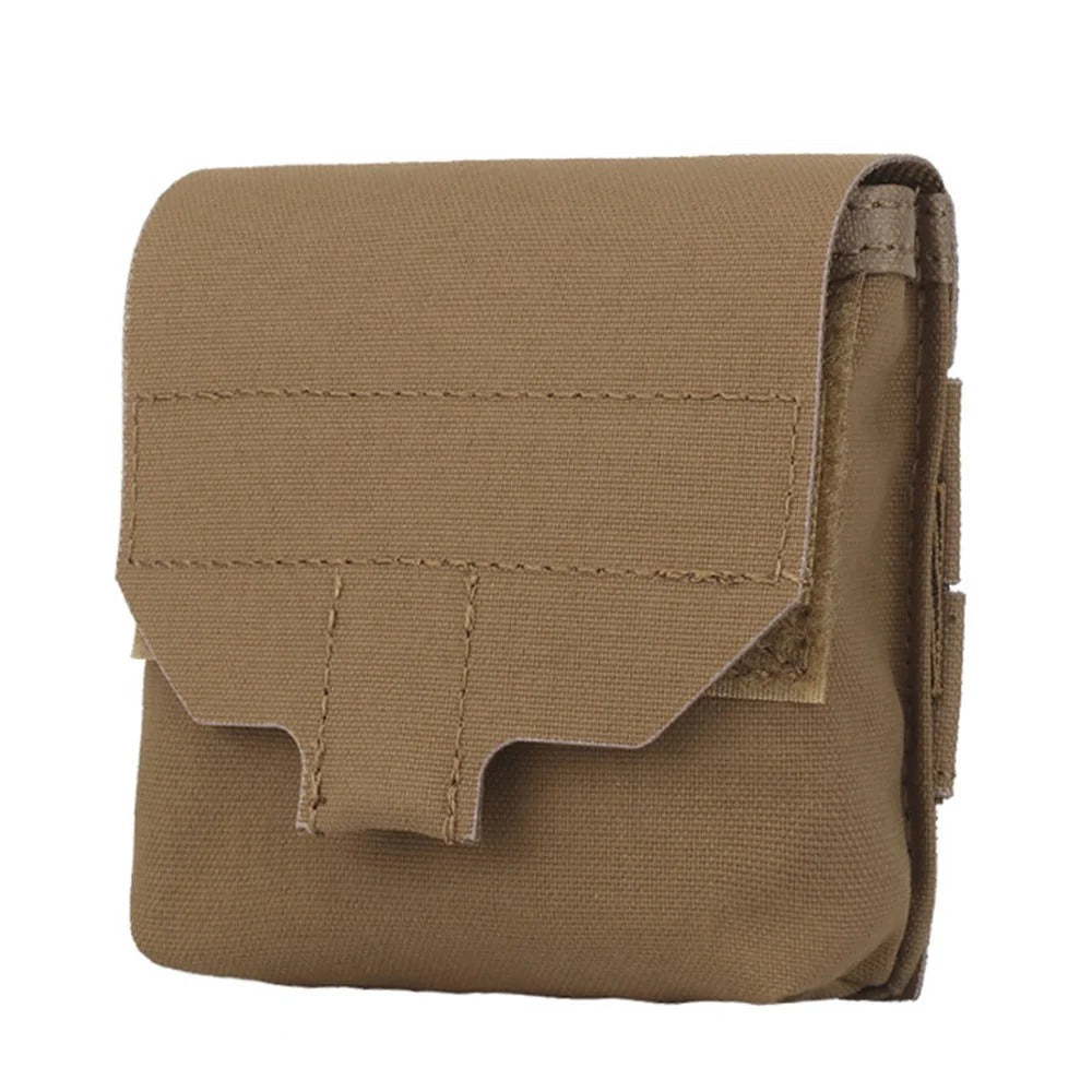 Tactical Hunting Molle Belt Waist Bag, Mini Sundries Bag Pouch, Hunting Airsoft Camping Multi-Purpose Storage Bags - Delicate Leather