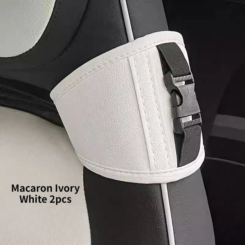Car Seat Belt Fixer Extender – Universal Interior Seat Belt Adjustment Accessory - Delicate Leather