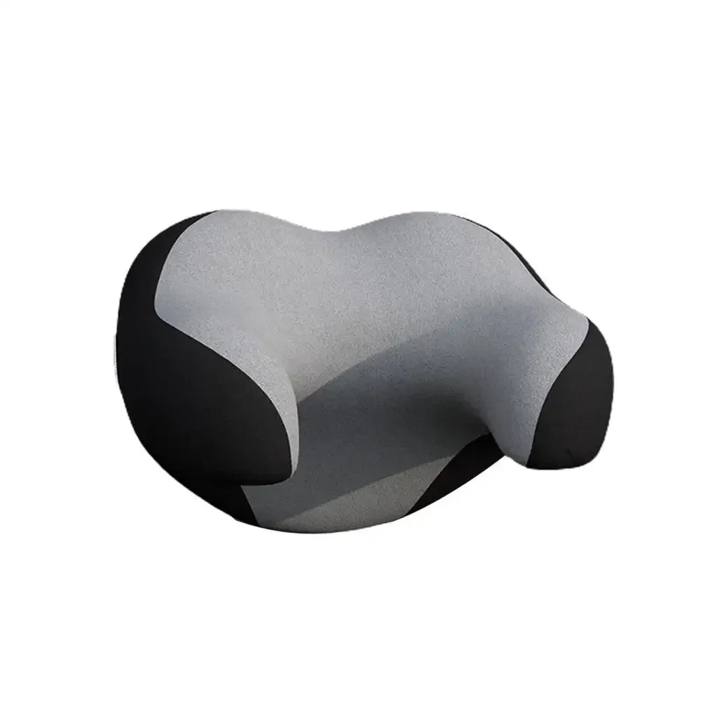 Car Headrest Pillow – Memory Foam Neck Support Cushion, Universal Fit Interior Auto Accessory - Delicate Leather