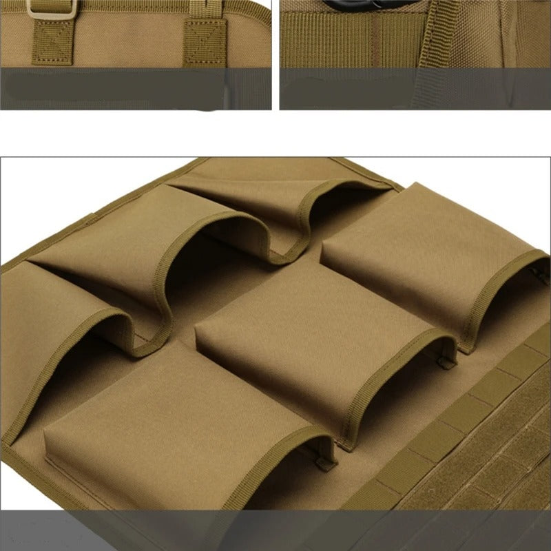 Car Organizer Seat Back Storage Bag - Multifunction Tactical Camo Hanging Bags, Interior Accessories - Delicate Leather