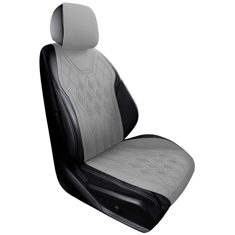 Luxury Suede Car Seat Covers – Universal Full Set Seat Protectors - Delicate Leather