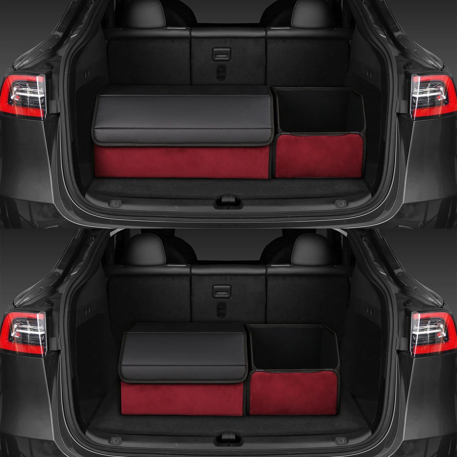 Large Capacity Foldable Car Trunk Storage Box – Suede Auto Organizer for Emergency & Everyday Use, Gift For Mother's Day 2025 - Delicate Leather
