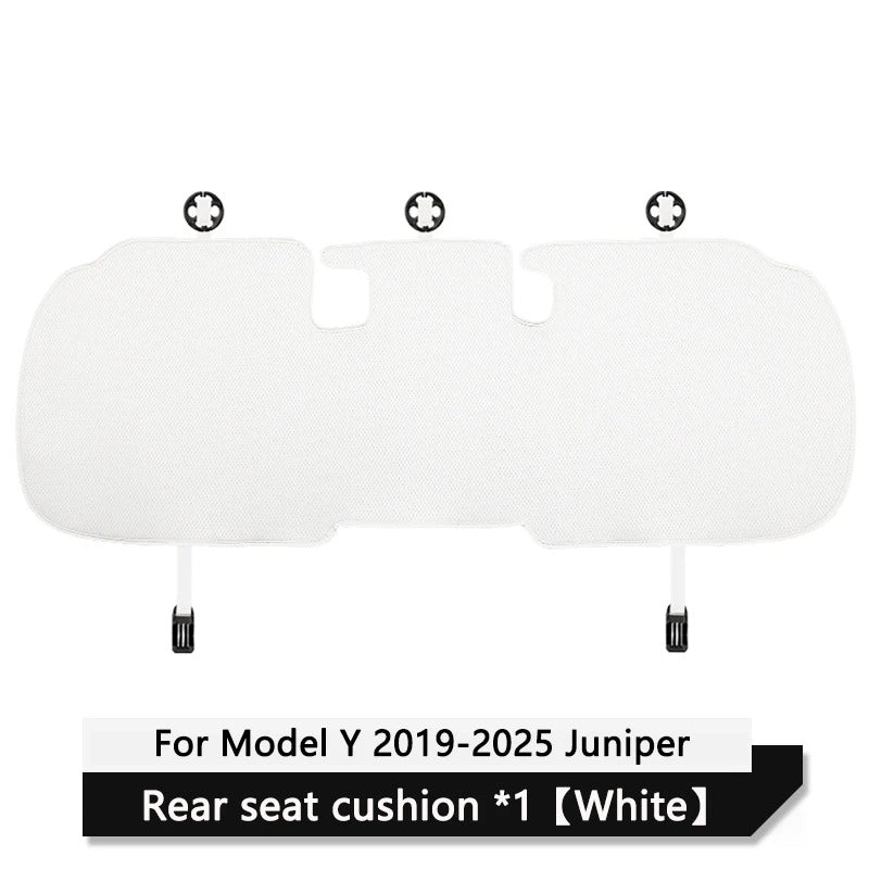 Ice Silk Car Seat Cushion Cover – Breathable Full Seat Protector Set - Delicate Leather