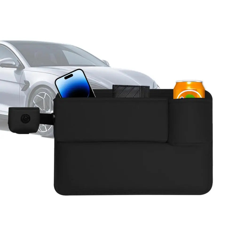 Car Seat Crevice Gaps Storage Box Seat Organizer Gap Slit Filler Holder for Wallet Phone Slit Pocket Car Storage Box - Delicate Leather