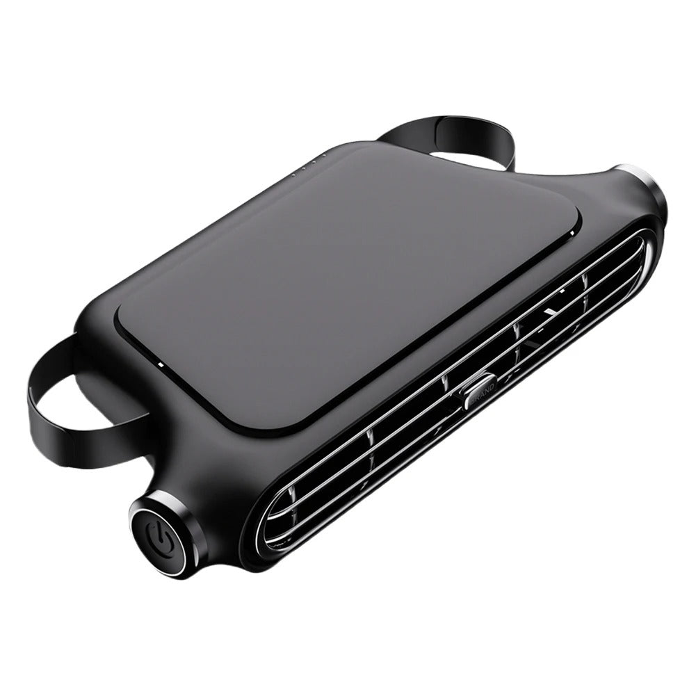 Portable Car Seat Cooling Fan – 3-Speed USB Headrest Fan with Adjustable Airflow, Universal Fit - Delicate Leather