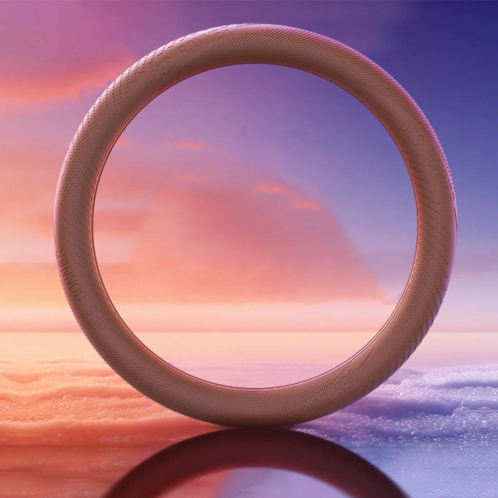 Silicone Steering Wheel Cover – Universal 38cm, Breathable & Non-Slip, Multi-Color - Delicate Leather