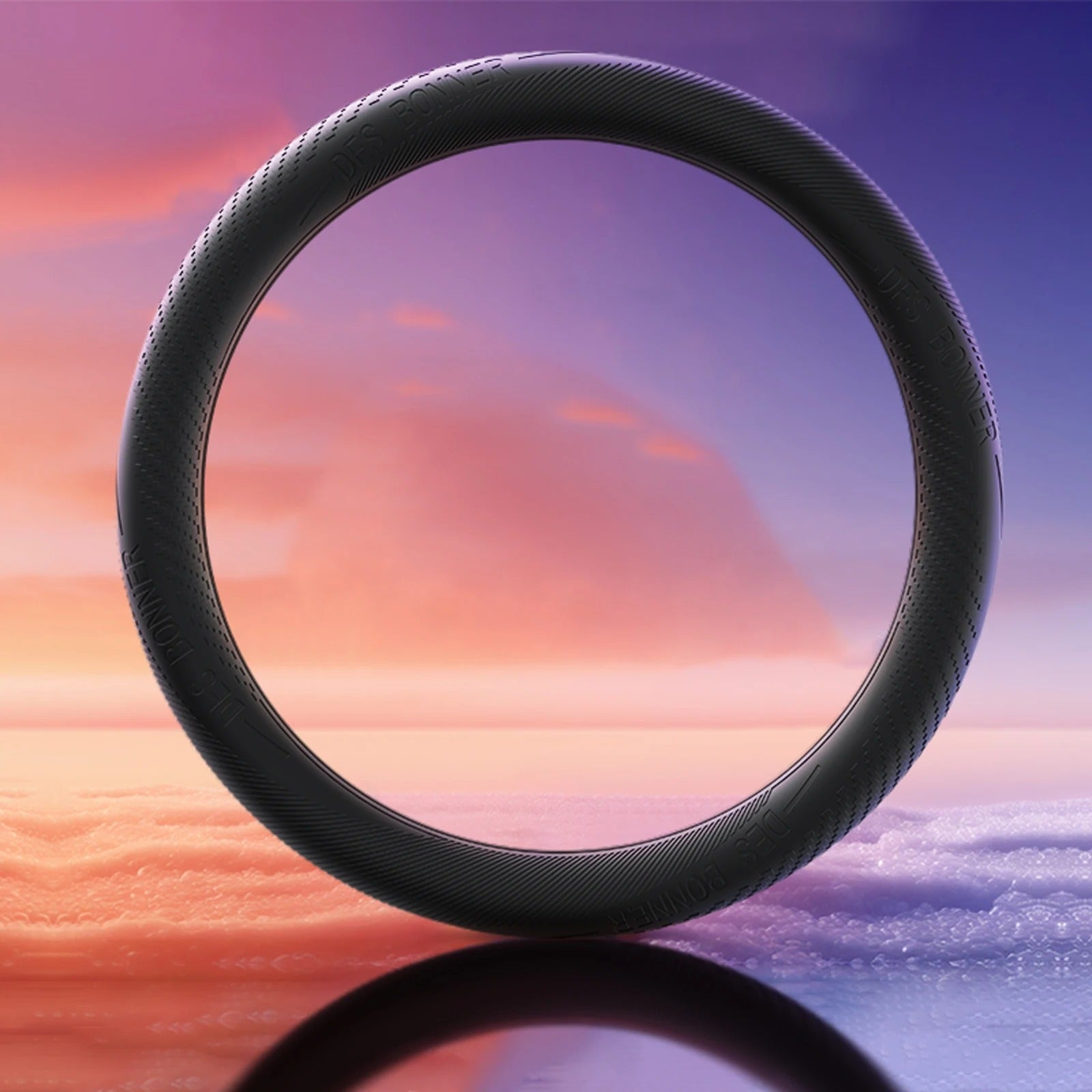 Silicone Steering Wheel Cover – Universal 38cm, Breathable & Non-Slip, Multi-Color - Delicate Leather