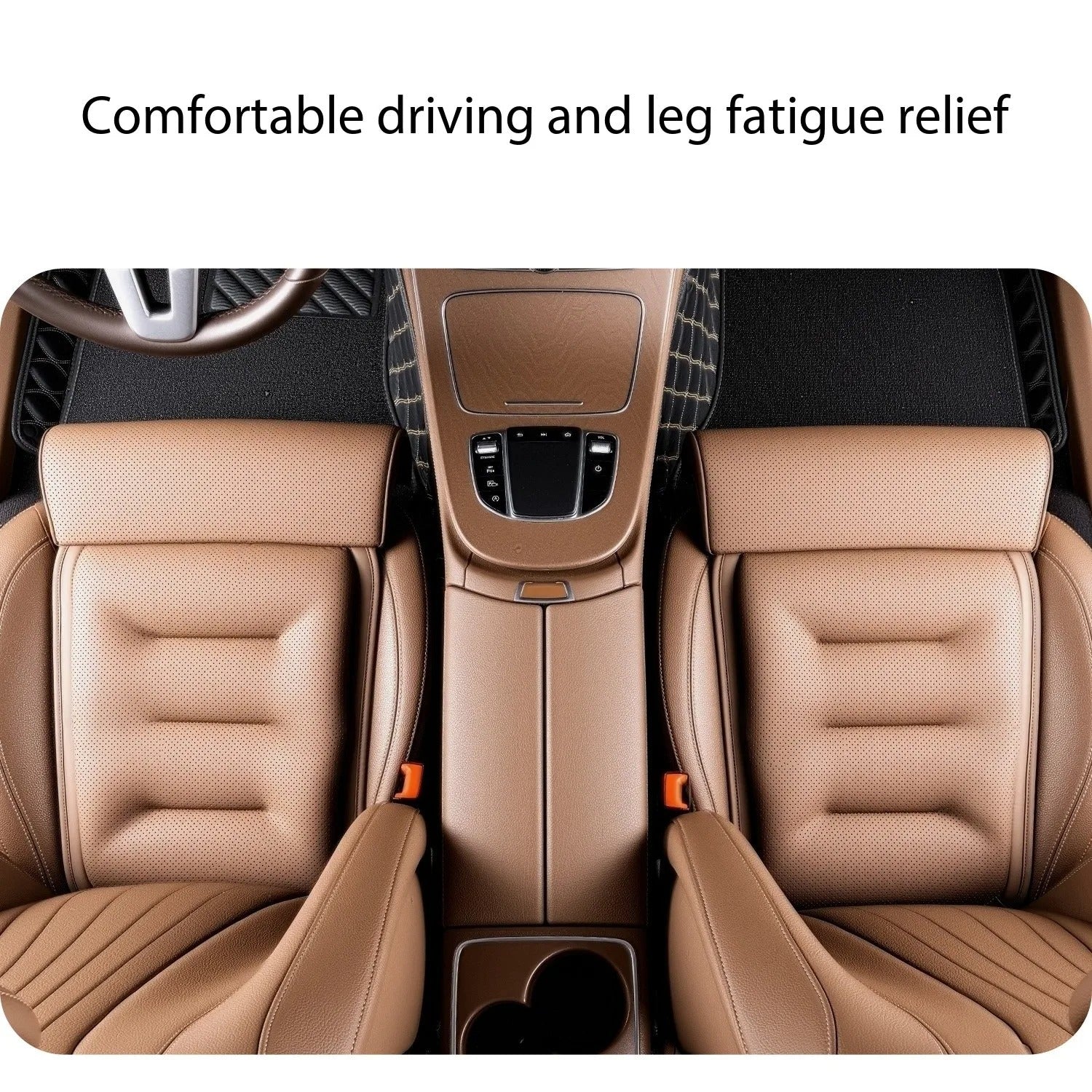 Universal Car Seat Cushion – Anti-Slip PU Leather Protective Mat, Integrated Thin Design for All Seasons - Delicate Leather