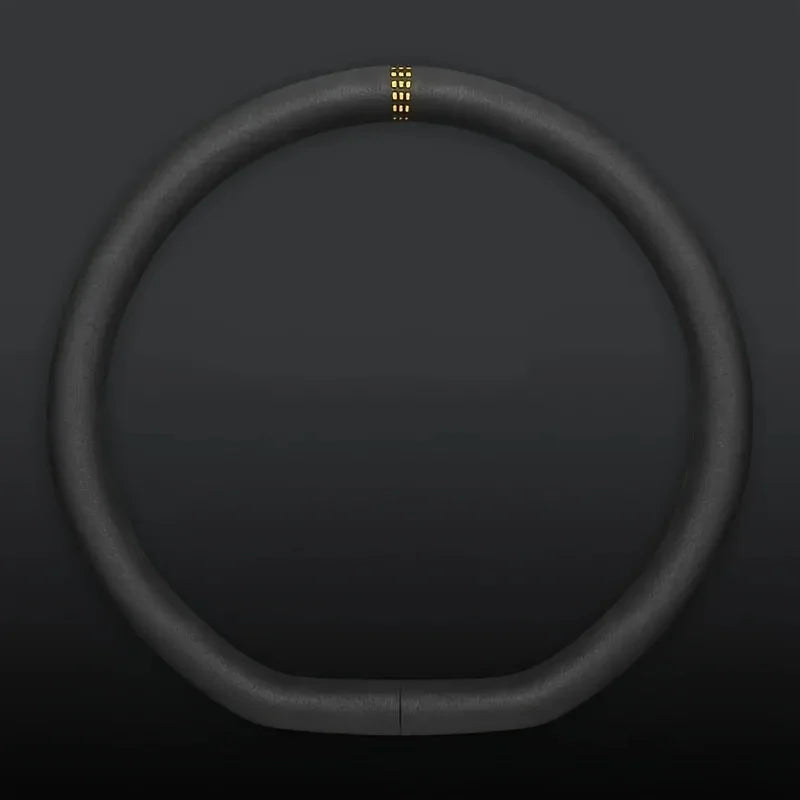 Suede Steering Wheel Cover – Ultra-Thin Non-Slip Grip, Sweat-Absorbent, Universal Fit for 38 cm Wheels - Delicate Leather