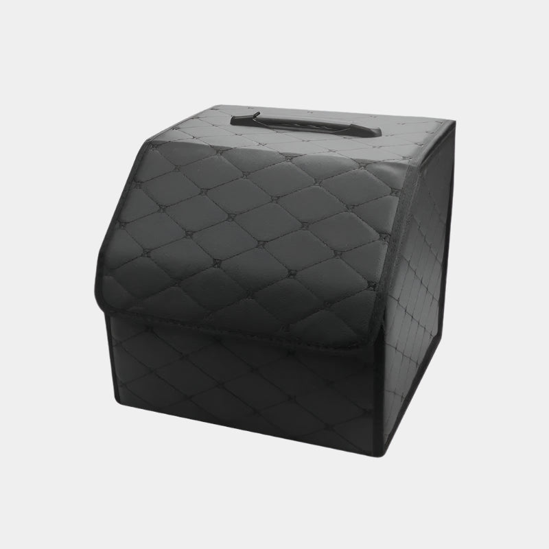 Cute Car Trunk Organizer for Women – Foldable, Versatile & Stylish Storage Solution, Gift For Mother's Day 2025 - Delicate Leather