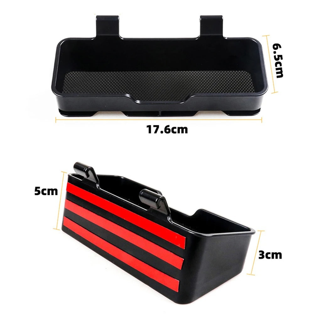 Sun Visor Storage Box – Sunglasses Holder Organizer for Car - Delicate Leather