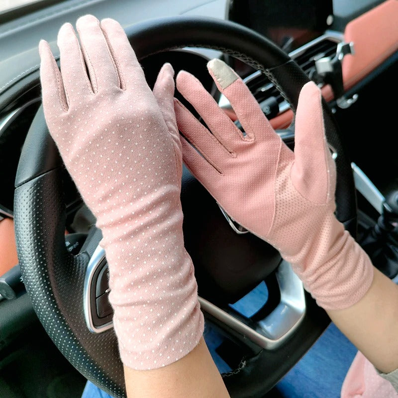 2024 New Fashion Women's Sun Protection Gloves - Delicate Leather