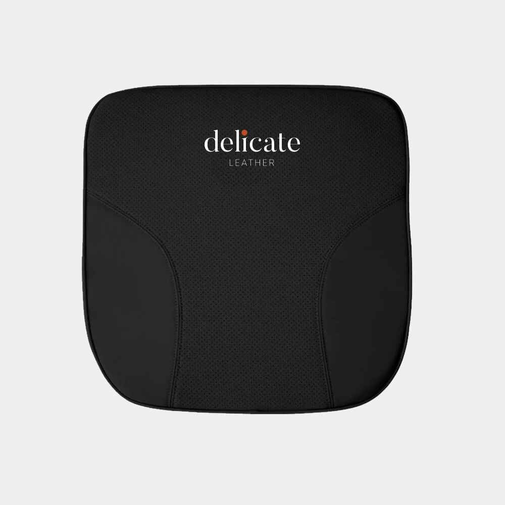 Delicate Leather Car Seat Cushion, Custom For Cars, Car Memory Foam Seat Cushion, Heightening Seat Cushion, Seat Cushion for Car and Office Chair - Delicate Leather