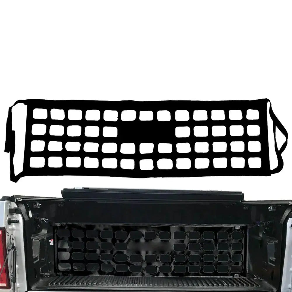 Cargo Net Trunk Bed Organizer: Convenient Storage Solution for Trucks, SUVs, and Cars, Ideal for Holding Groceries and Other Items in Place in the Pickup Truck Bed - Delicate Leather