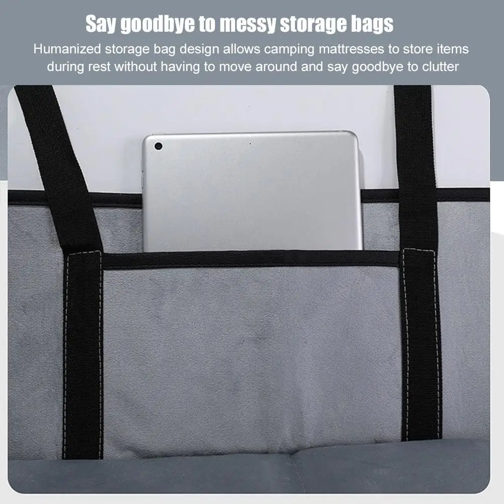 Camping Mattress Accessories, Custom Fitting Mattress with Headrest, Suitable for Honda Cars, Extra Long Design for Comfortable Camping - Delicate Leather