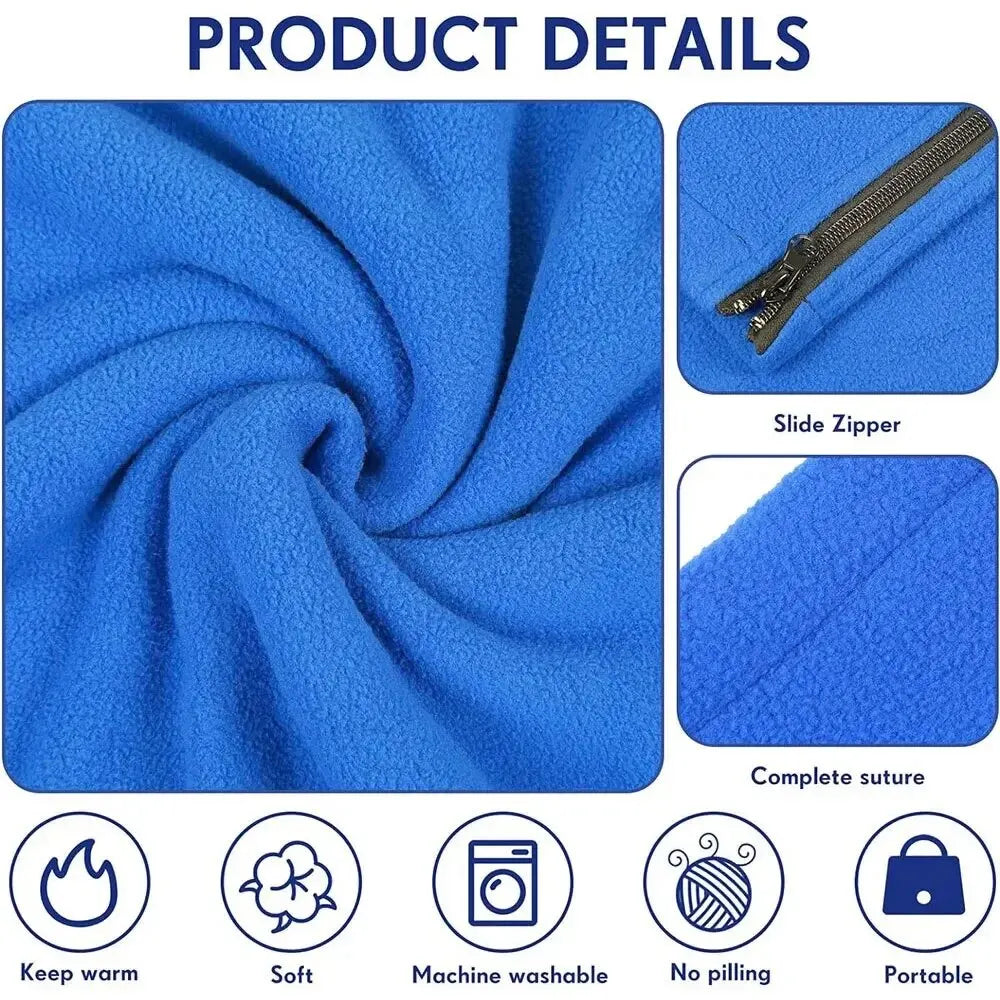 Portable Ultra-Light Fleece Sleeping Bag Polar Travel Sheets for Adults, Ideal for Outdoor Camping. Provides Warmth and Comfort as a Sleeping Bag Liner - Delicate Leather