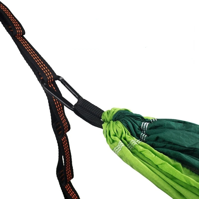 Double Mosquito Net Hammock: Plus Size Outdoor Anti-Mosquito Hammock with 300×200CM Umbrella Cloth, Nylon Anti-Rollover Design for Camping - Delicate Leather