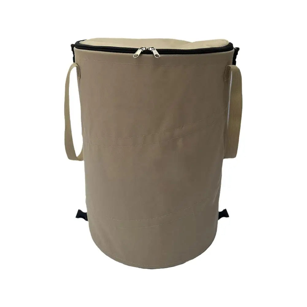Outdoor Portable Foldable Trash Can Portable Camping Garbage Bin Home Toy Clothing Storage Yard Garden Deciduous Garbage Bag - Delicate Leather