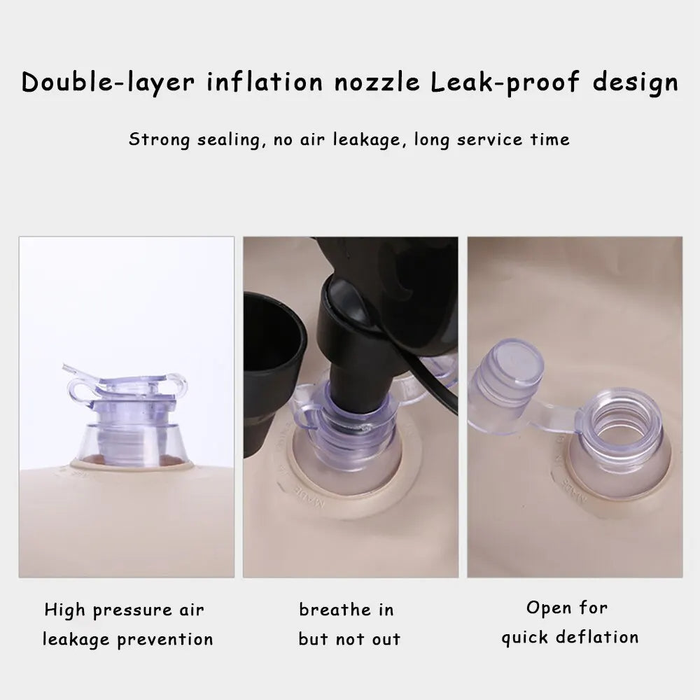 Bed Car Mattress Camping Mattress for Car Sleeping Bed Travel Inflatable Mattress Air Bed for Car Universal SUV Extended Air Couch with Two Air - Delicate Leather