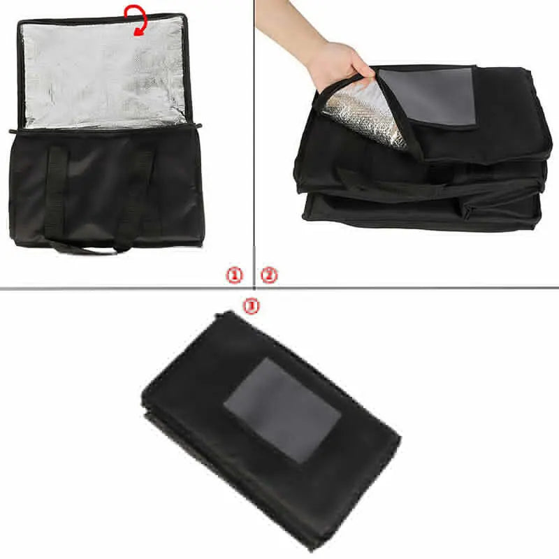 Food Delivery Bags with 28-70L Capacity Made from Food-Grade Material, Convenient Pizza Takeaway Bags, Easy-to-Clean Ruck Bags for Outdoor Activities