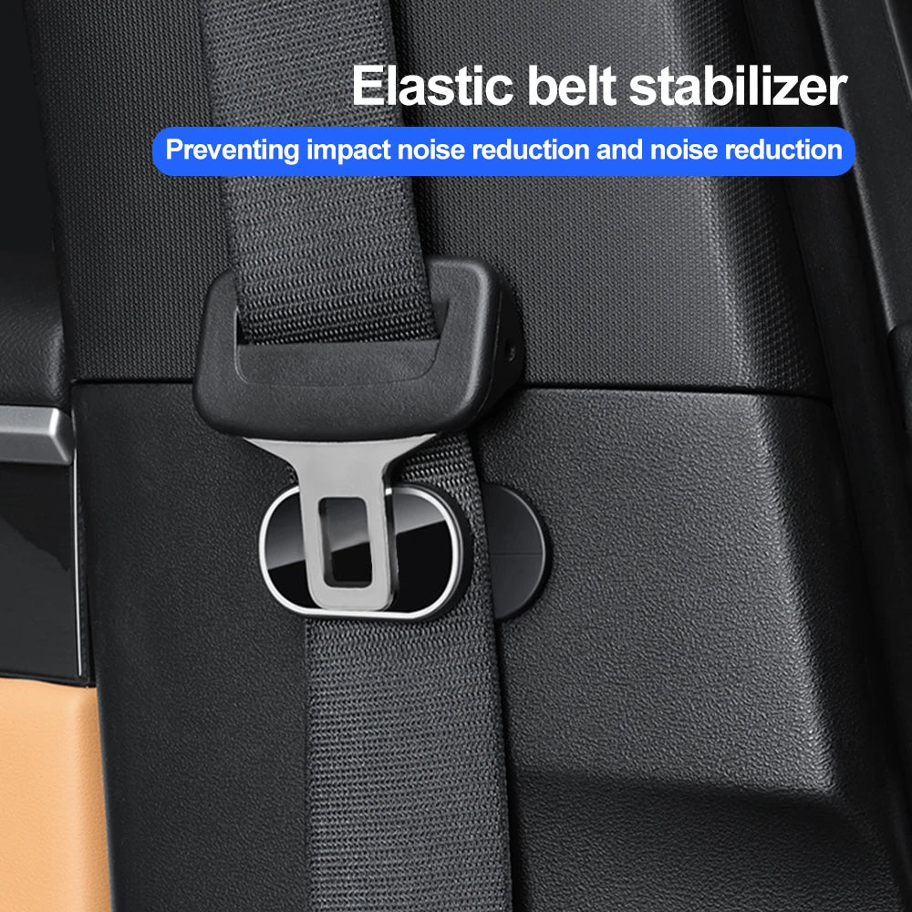 Magnetic Car Seat Belt Holder: Anti-Wear Stabilizer with Adhesive Fastener Clip for Enhanced Auto Seat Safety and Interior Supplies