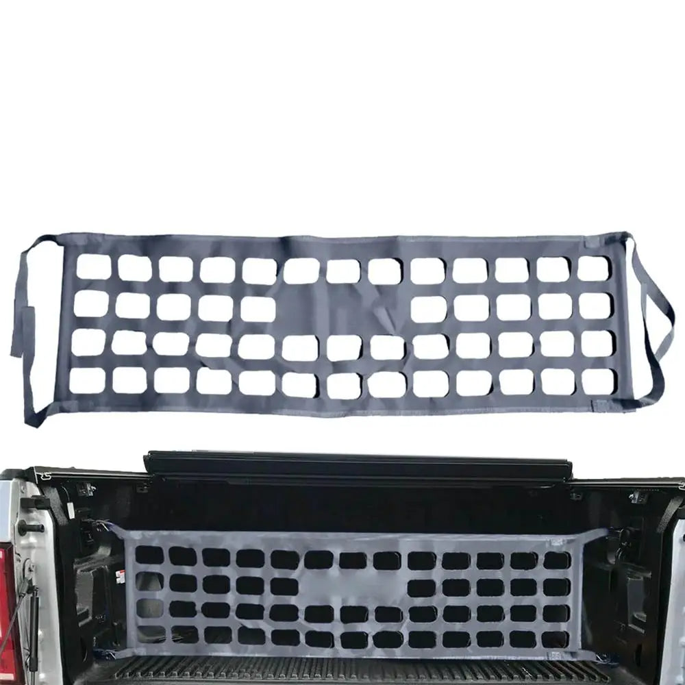 Cargo Net Trunk Bed Organizer: Convenient Storage Solution for Trucks, SUVs, and Cars, Ideal for Holding Groceries and Other Items in Place in the Pickup Truck Bed - Delicate Leather