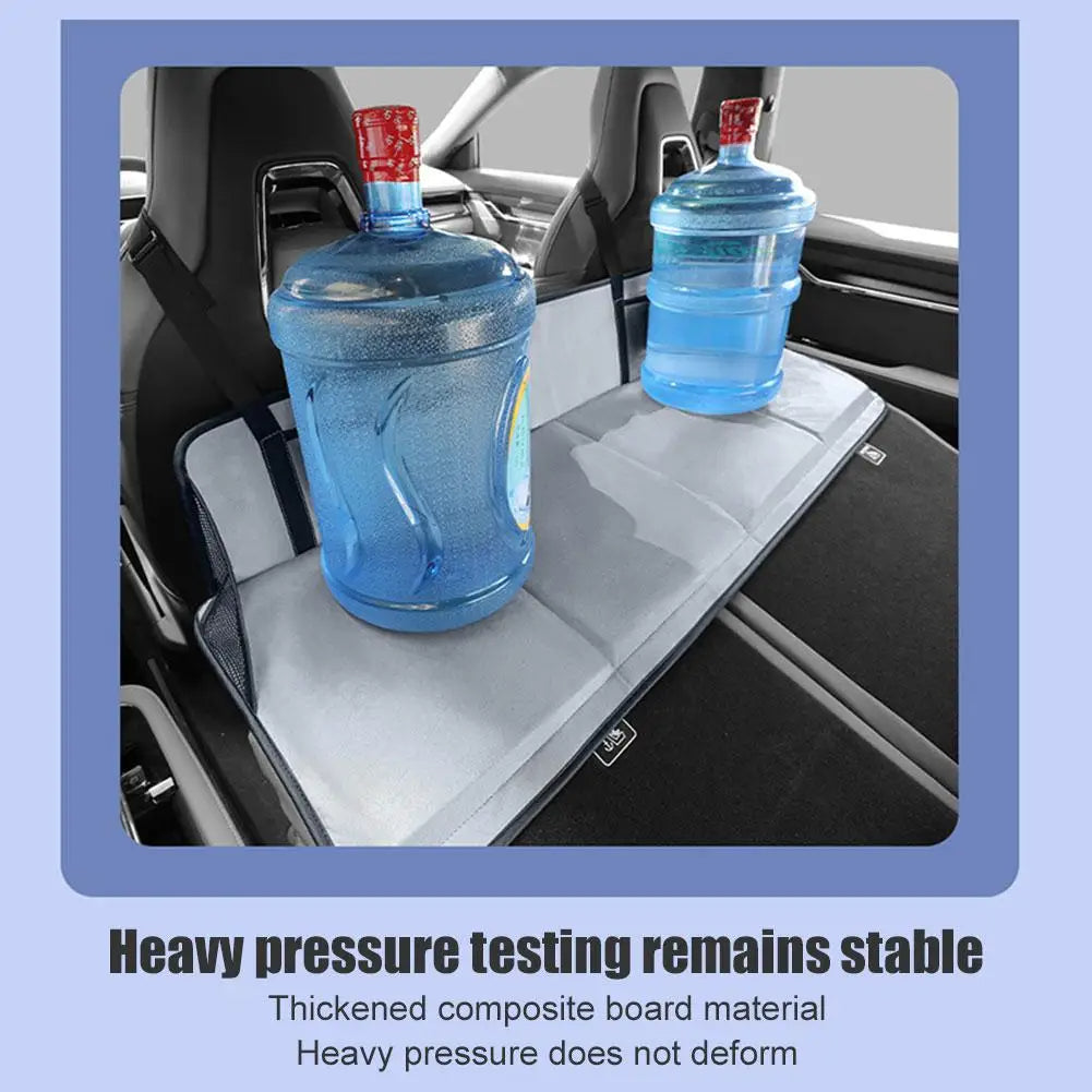 Camping Mattress Accessories, Custom Fitting Mattress with Headrest, Suitable for Honda Cars, Extra Long Design for Comfortable Camping - Delicate Leather