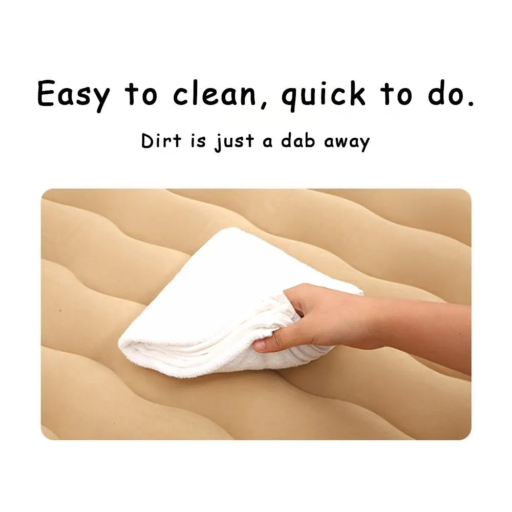 Bed Car Mattress Camping Mattress for Car Sleeping Bed Travel Inflatable Mattress Air Bed for Car Universal SUV Extended Air Couch with Two Air - Delicate Leather