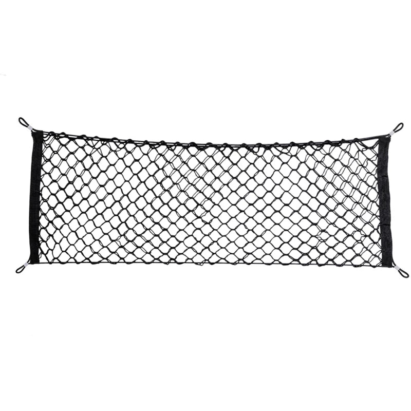 Car-Styling Boot String Mesh Elastic Nylon Rear Back Cargo Trunk Storage Organizer Luggage Net Holder Auto Accessory - Delicate Leather