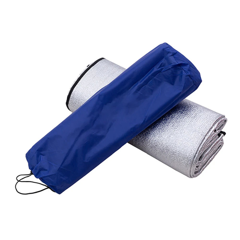 Ultralight Waterproof Camping Mat Outdoor Blanket Beach Mattress Sleeping Pad made of Aluminum Foil EVA Foam Ideal Tent Sleeping Mattress for Added Comfort