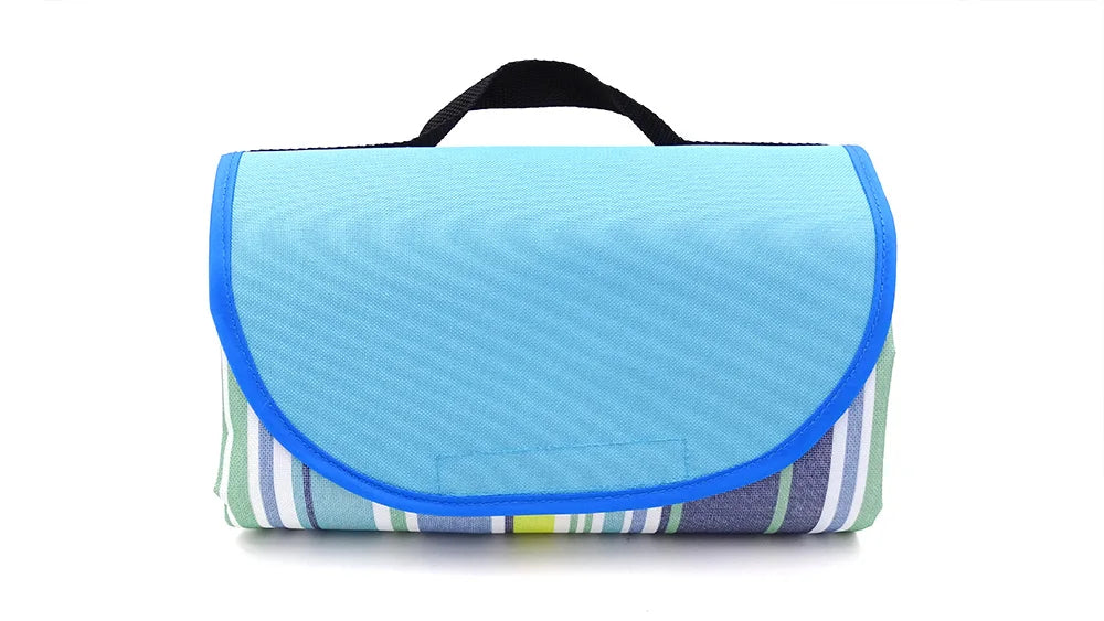 Outdoor Portable Picnic Blanket Waterproof Beach Cushion Mat for Baby Sleeping, Moistureproof Plaid Multiplayer Camping Mat