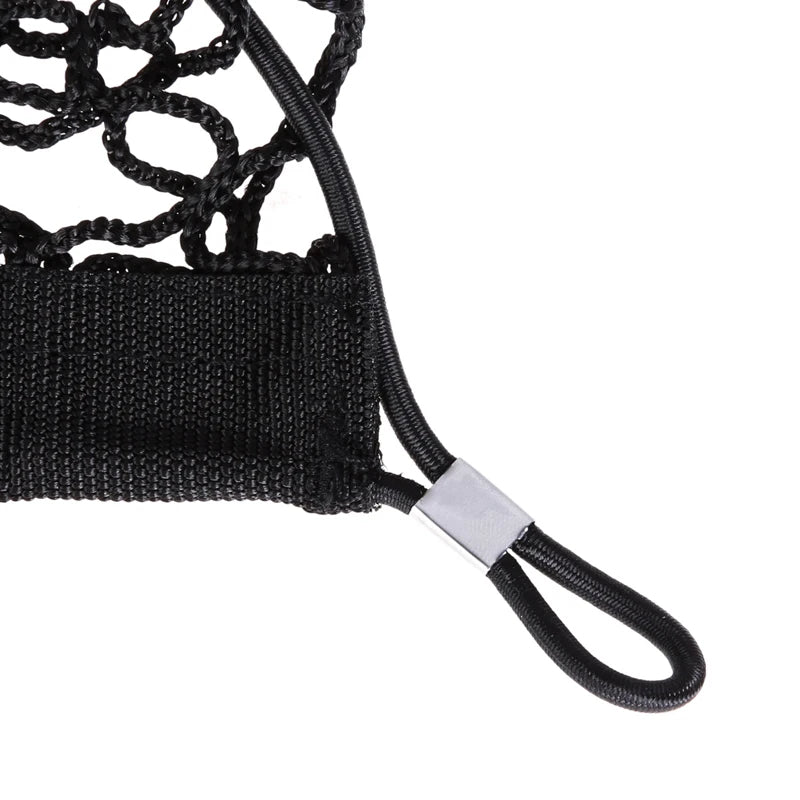 Car-Styling Boot String Mesh Elastic Nylon Rear Back Cargo Trunk Storage Organizer Luggage Net Holder Auto Accessory - Delicate Leather